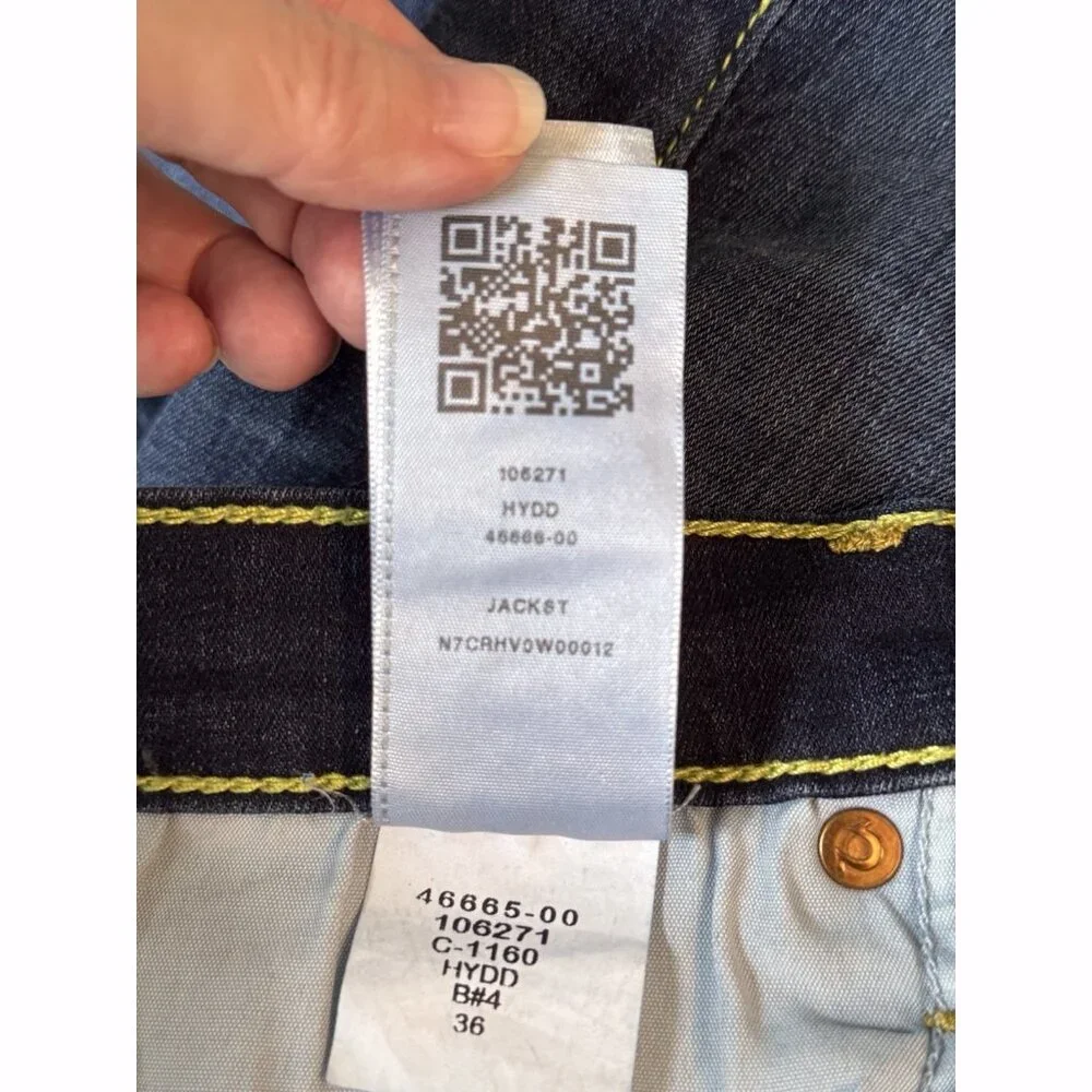 True Religion World Tour Men’s Jack Super Skinny Jean Sz 33x32 Distressed